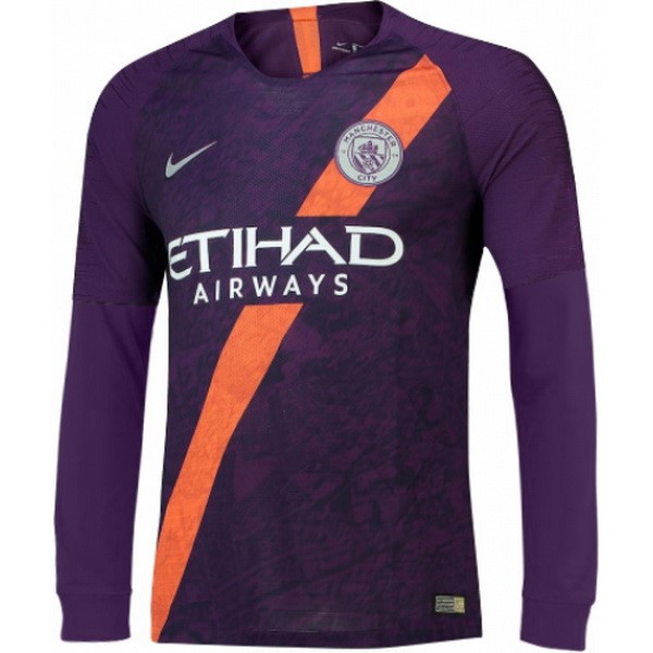 Trikot Manchester City Ausweich Ml 2018-19 Lila Fussballtrikots Günstig